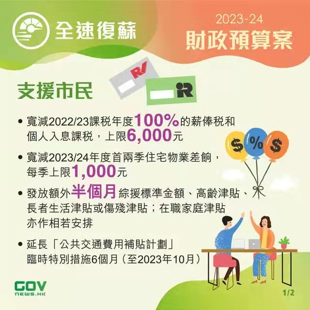 香港政府发布2023-24年度财政预算案，推出多项利民措施!香港经济将迎来新机遇!