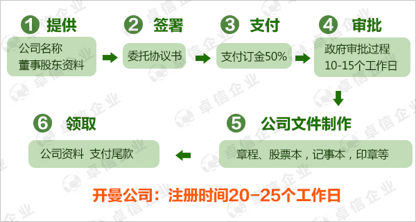 开曼公司注册流程图